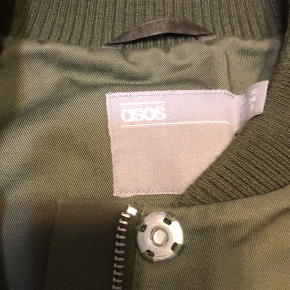 ASOS longline bomber jacket - Picture 3 of 9